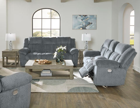 Tip-Off Slate Power Reclining Sofa