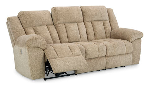 Tip-Off Wheat Power Reclining Sofa