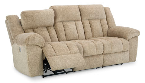 Tip-Off Wheat Power Reclining Sofa