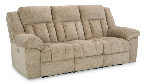 Tip-Off Wheat Power Reclining Sofa