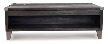 Todoe Dark Gray Coffee Table with Lift Top