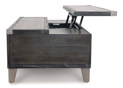 Todoe Dark Gray Coffee Table with Lift Top