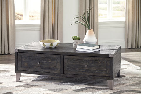 Todoe Dark Gray Coffee Table with Lift Top