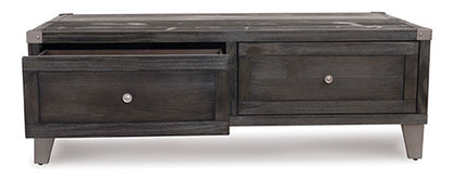 Todoe Dark Gray Coffee Table with Lift Top