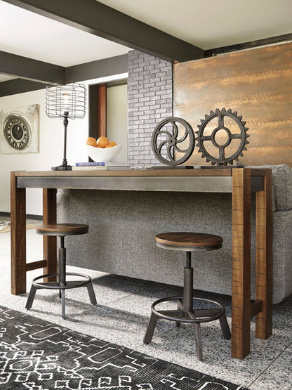 Torjin Brown Counter Height Dining Table and 2 Barstools Set