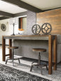 Torjin Brown Counter Height Dining Table and 2 Barstools Set