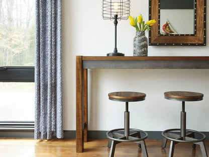 Torjin Brown Counter Height Dining Table and 2 Barstools Set