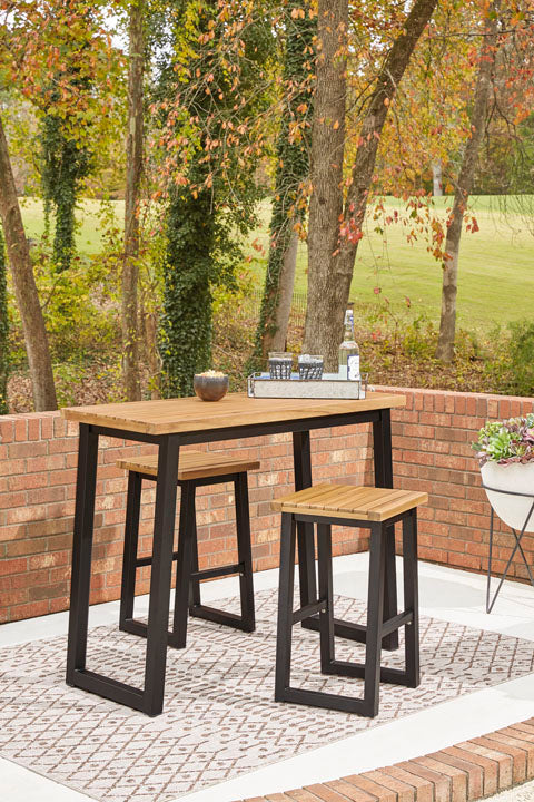 Town Wood 3-PC Outdoor Counter Table Set