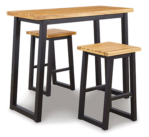 Town Wood 3-PC Outdoor Counter Table Set