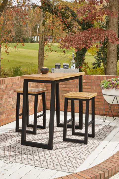 Town Wood 3-PC Outdoor Counter Table Set