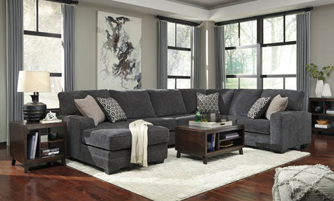 Tracling Slate 3-Piece Sectional with Chaise