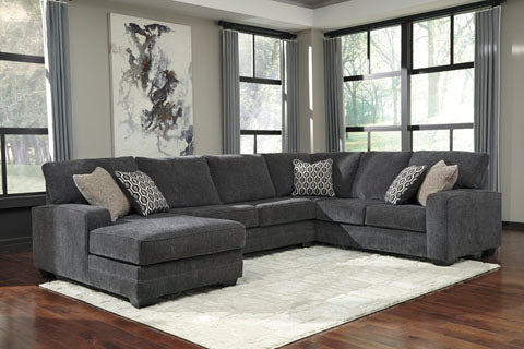 Tracling Slate 3-Piece Sectional with Chaise