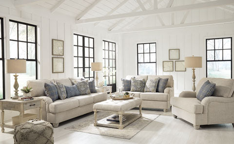 Traemore Linen Sofa and Loveseat Set