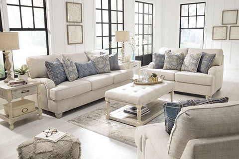 Traemore Linen Sofa and Loveseat Set