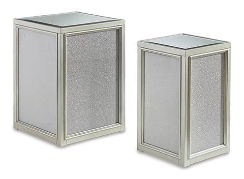 Traleena Silver Nesting End Table