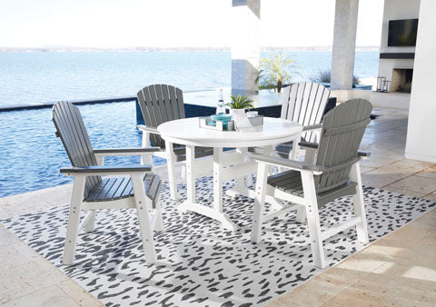 Transville Gray 5-pc Mega Tuff Outdoor Dining Set