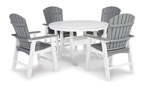 Transville Gray 5-pc Mega Tuff Outdoor Dining Set