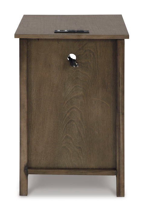 Treytown Grayish Brown Chairside End Table