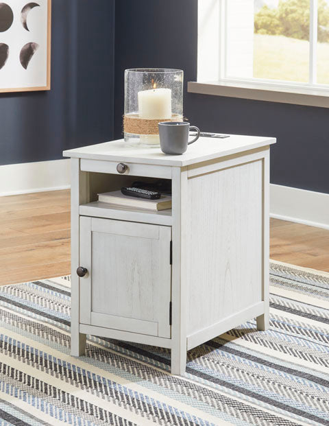 Treytown White Chairside End Table