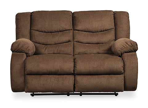 Tulen Chocolate Reclining Loveseat