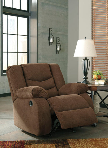 Tulen Chocolate Rocker Recliner
