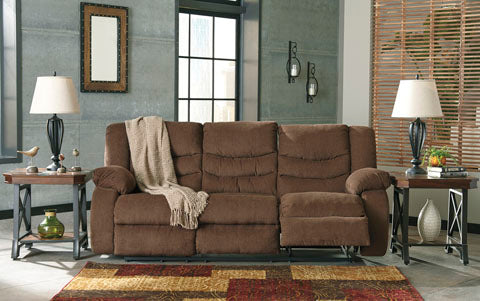 Tulen Chocolate Reclining Sofa