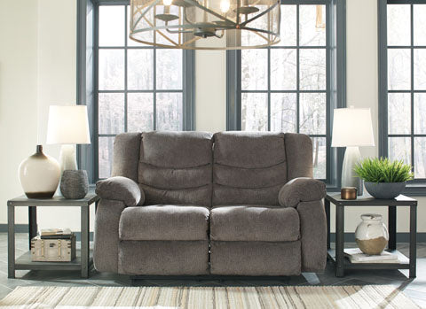 Tulen Gray Reclining Loveseat