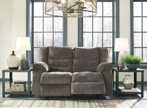 Tulen Gray Reclining Loveseat