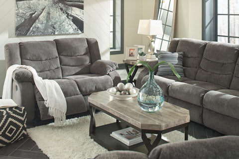 Tulen Gray Reclining Sofa