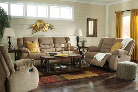 Tulen Mocha Reclining Loveseat