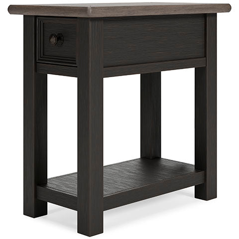 Tyler Creek Black Chairside End Table