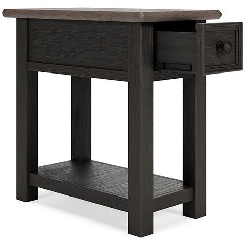 Tyler Creek Black Chairside End Table