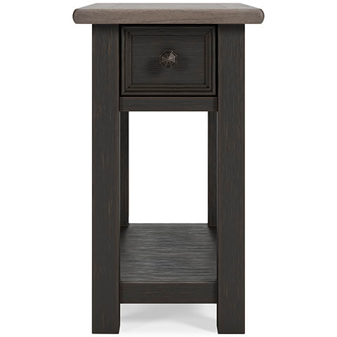 Tyler Creek Black Chairside End Table