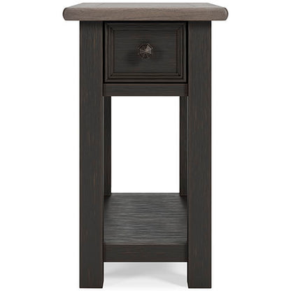 Tyler Creek Black Chairside End Table