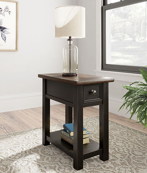 Tyler Creek Black Chairside End Table