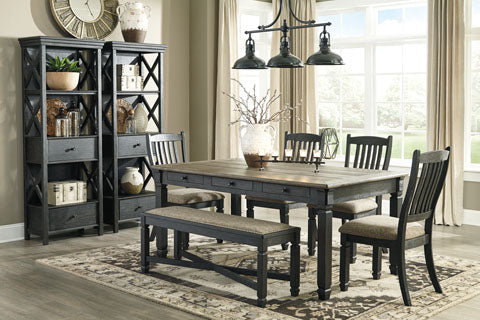 Tyler Creek Black & Gray 6-pc Counter Height Dining Set