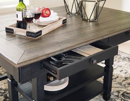 Tyler Creek Black & Gray Counter Height Dining Table