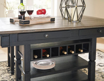 Tyler Creek Black & Gray Counter Height Dining Table