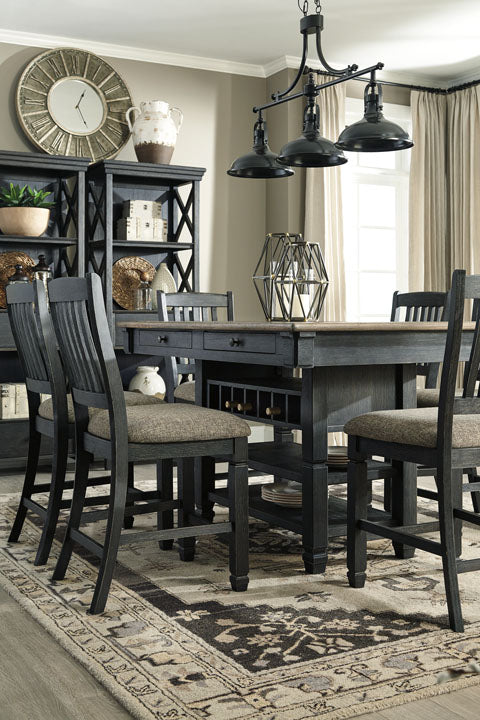 Tyler Creek Black & Gray 6-pc Counter Height Dining Set