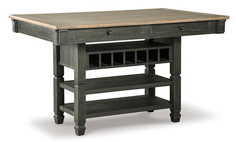 Tyler Creek Black & Gray Counter Height Dining Table