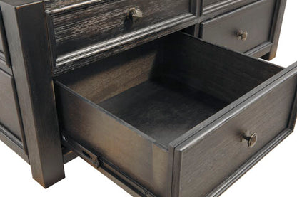 Tyler Creek Grayish Brown & Black Coffee Table with Lift Top