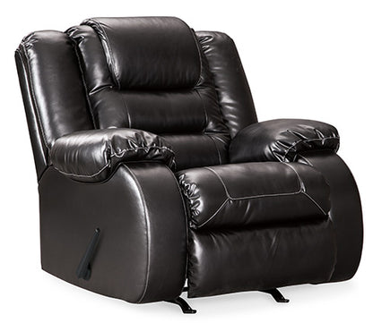 Vacherie Black Rocker Recliner