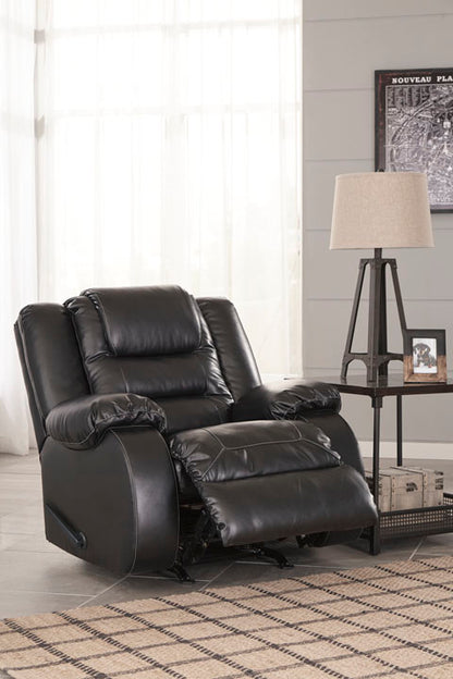 Vacherie Black Rocker Recliner