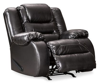 Vacherie Black Rocker Recliner