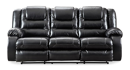 Vacherie Black Reclining Sofa