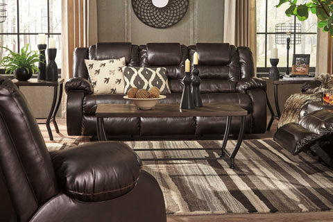 Vacherie Chocolate Reclining Sofa