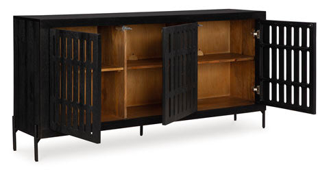 Vallisburg Black Accent Cabinet