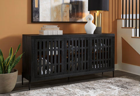 Vallisburg Black Accent Cabinet