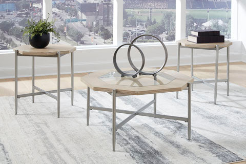 Varlowe Bisque Coffee and End Tables