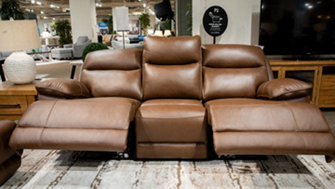 VonRyan Tobacco Power Reclining Sofa